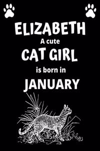 ELIZABETH a cute cat girl is born in January