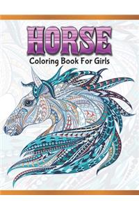 Horse Coloring Book For Girls: Cute Animals: Relaxing Colouring Book - Coloring Activity Book - Discover This Collection Of Horse Coloring Pages