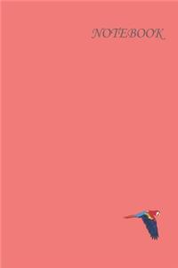Pastel Red Animal Composition Book