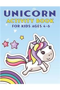 Unicorn Activity Book for Kids Ages 4-6