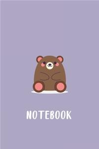 Cute Animal Purple Notebook Birthday Gift