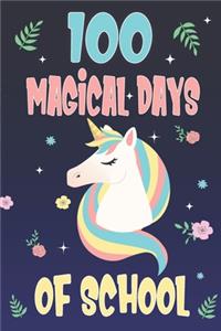 100 Days of School Unicorn Notebook