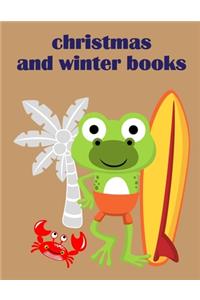 Christmas And Winter Books: coloring pages with funny images to Relief Stress for kids and adults