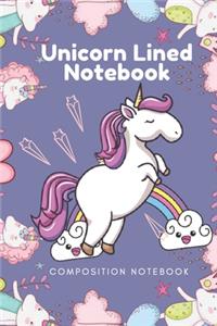 Unicorn Lined Notebook - Composition Notebook