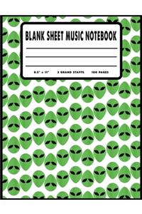Blank Sheet Music Notebook