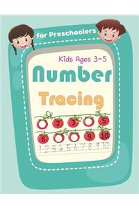 Number Tracing Book for Preschoolers and Kids Ages 3-5
