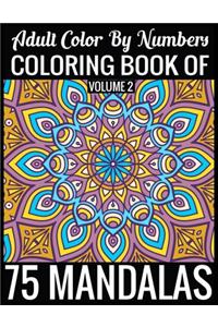 Adult Color By Numbers Coloring Book of Mandalas Volume 2