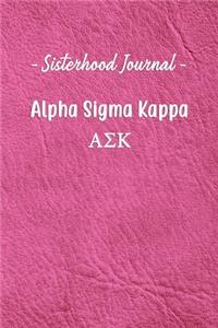 Sisterhood Journal Alpha Sigma Alpha