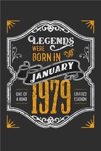 Legends Were Born in January 1979 One Of A Kind Limited Edition