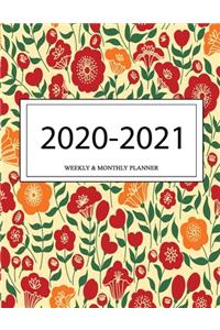 2020 - 2021 Weekly And Monthly Planner