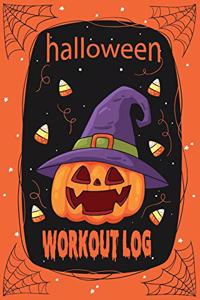 Halloween Workout log book & Fitness Journal