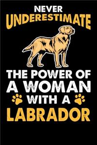 Never Underestimate The Power Of A Woman With A Labrador