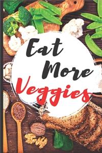 Blank Vegan Recipe Book "Eat More Veggies"