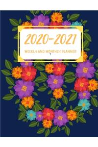 2020-2021 Weekly And Monthly Planner