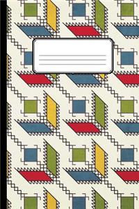 Geometric Pattern Blank Lined Journal
