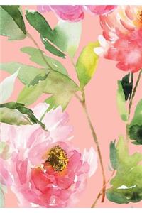 Peonies Sketchbook 7 x 10