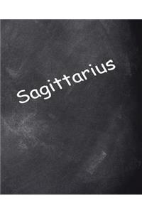 Sagittarius Zodiac Horoscope School Composition Book Chalkboard 130 Pages