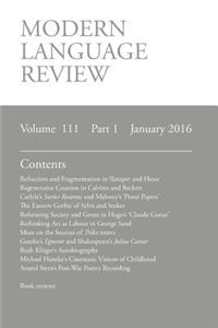 Modern Language Review (111