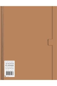 Natural large plain & simple 18 month planner 2017