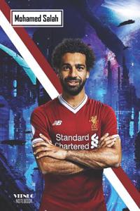 Notebook: Mohamed Salah Medium College Ruled Notebook 129 Pages Lined 7 X 10 in (17.78 X 25.4 CM)