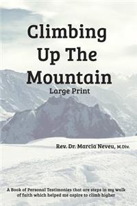 Climbing Up the Mountain - Revised - Large Print