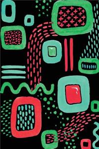 Journal Notebook Colorful Abstract Pattern 4