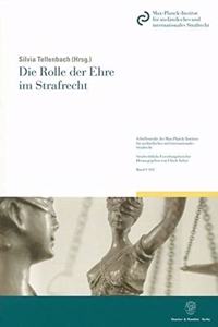 Die Rolle Der Ehre Im Strafrecht