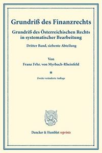 Grundriss Des Finanzrechts