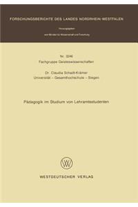 Pädagogik im Studium von Lehramtsstudenten