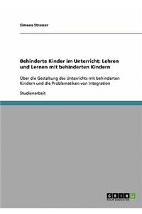 Behinderte Kinder im Unterricht
