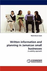 Written Information and Planning in Jamaican Small Businesses