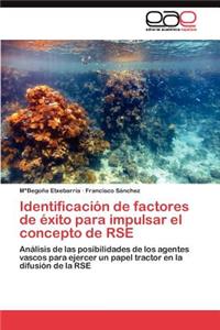 Identificación de factores de éxito para impulsar el concepto de RSE