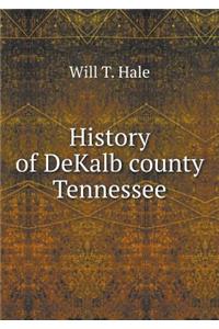 History of Dekalb County Tennessee