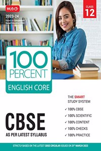 MTG 100 Percent English Language & Literature Text Book Class 12 with CBSE Chapterwise Topicwise Question Bank & Solved Papers (Based on Latest Pattern For 2023-24 Exam)
