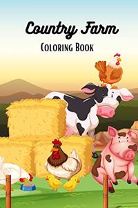 Country Farm Coloring Book