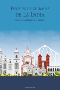 Perfiles de ciudades de la India libro para colorear para adultos