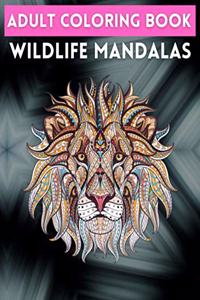 Adult Coloring Book Wildlife Mandalas