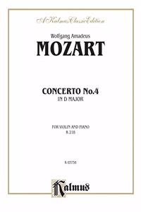 MOZART VIOLIN CONC NO4K218 V