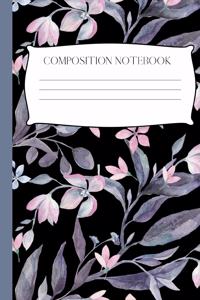 Elegant Floral Composition Notebook