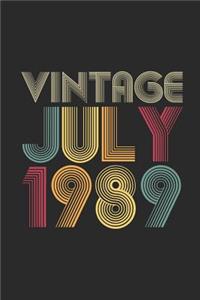 Vintage July 1989