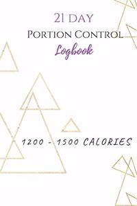 21 Day Portion Control Logbook 1200 - 1500 calories