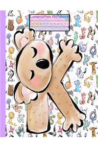 K Composition Notebook