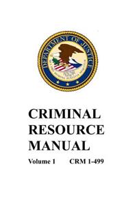 Criminal Resource Manual