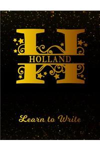 Holland Learn To Write