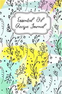 Essential oil recipe journal