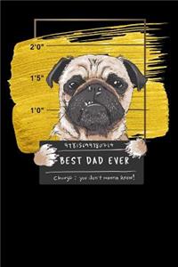 best dad ever charge you ont wanna know: fathers day Lined Notebook / Diary / Journal To Write In 6"x9" for papa, grandpa, uncle, law stepdad in fathers day