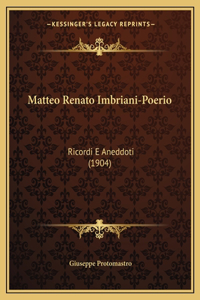 Matteo Renato Imbriani-Poerio