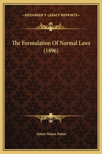 The Formulation Of Normal Laws (1896)