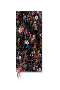 Paperblanks 2024 Floralia William Kilburn 12-Month Maxi Horizontal Elastic Band Closure 160 Pg 100 GSM