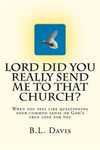 Lord Did You Really Send Me To That Church?!